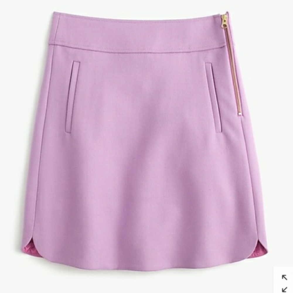 J Crew Wool Mini Skirt